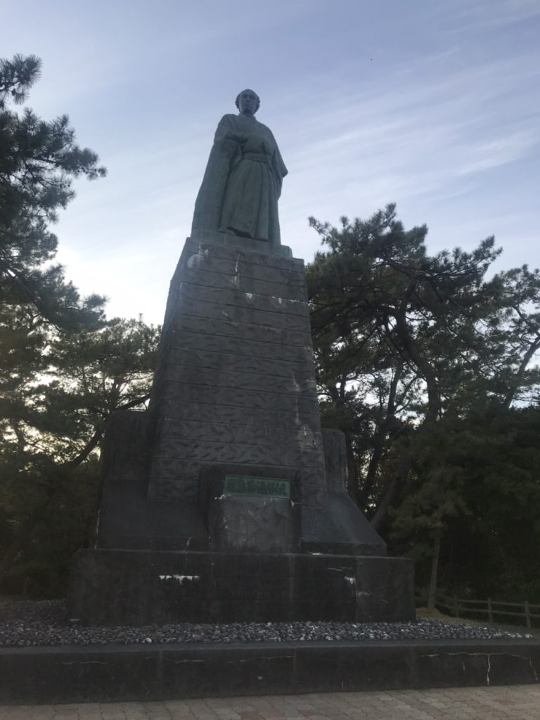 Statue of Ryoma Sakamoto in Katsurahama