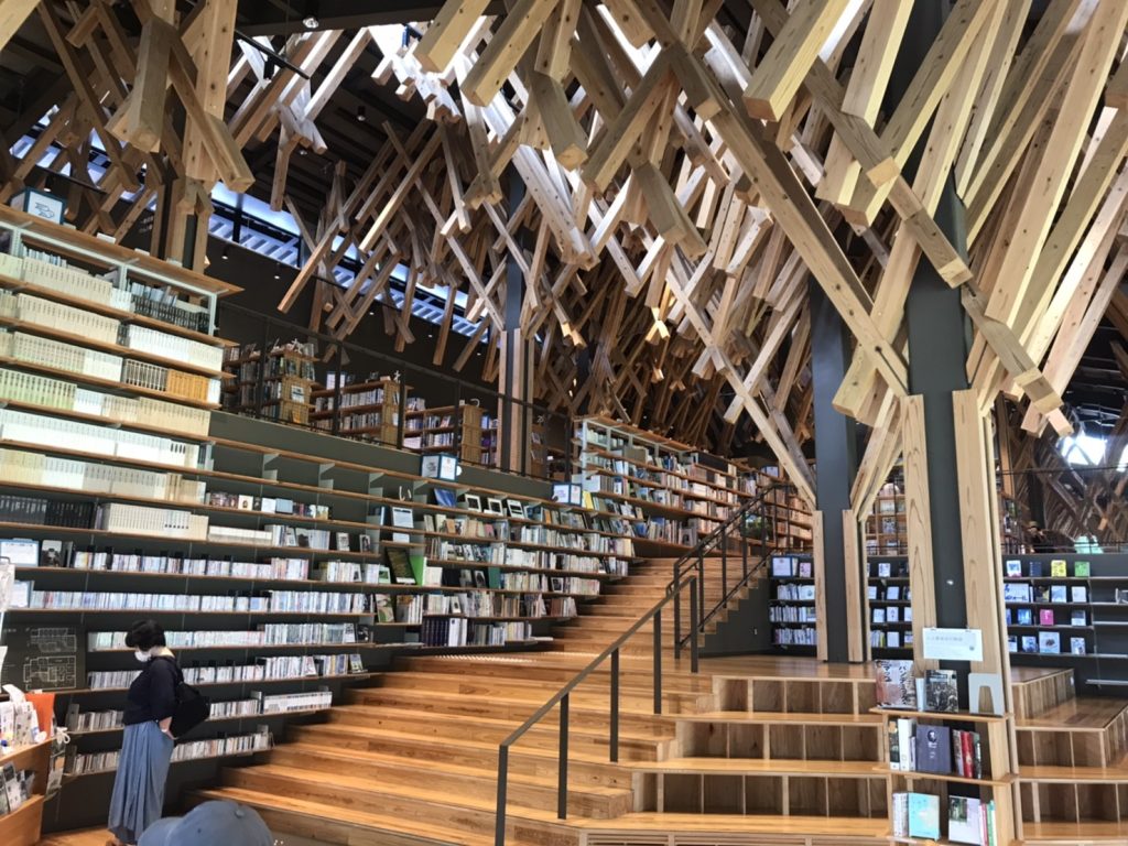 Yusuhara Town Library designed by Kengo Kuma