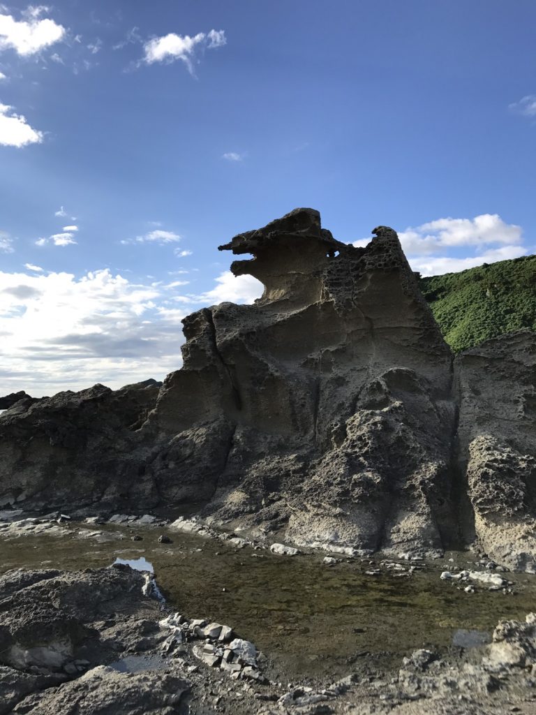 Godzilla rock (Godzillaiwa) of the Ogahanto Peninsula