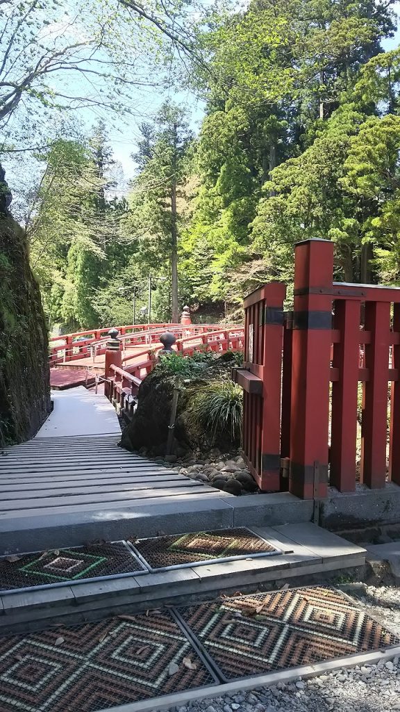 Red bridge of Nikko Toshogu