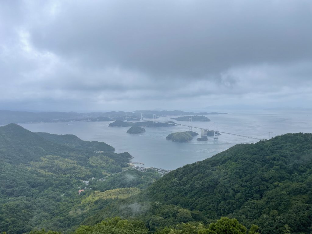 Kurushima Kaikyo Strait from Mt.Kirosan